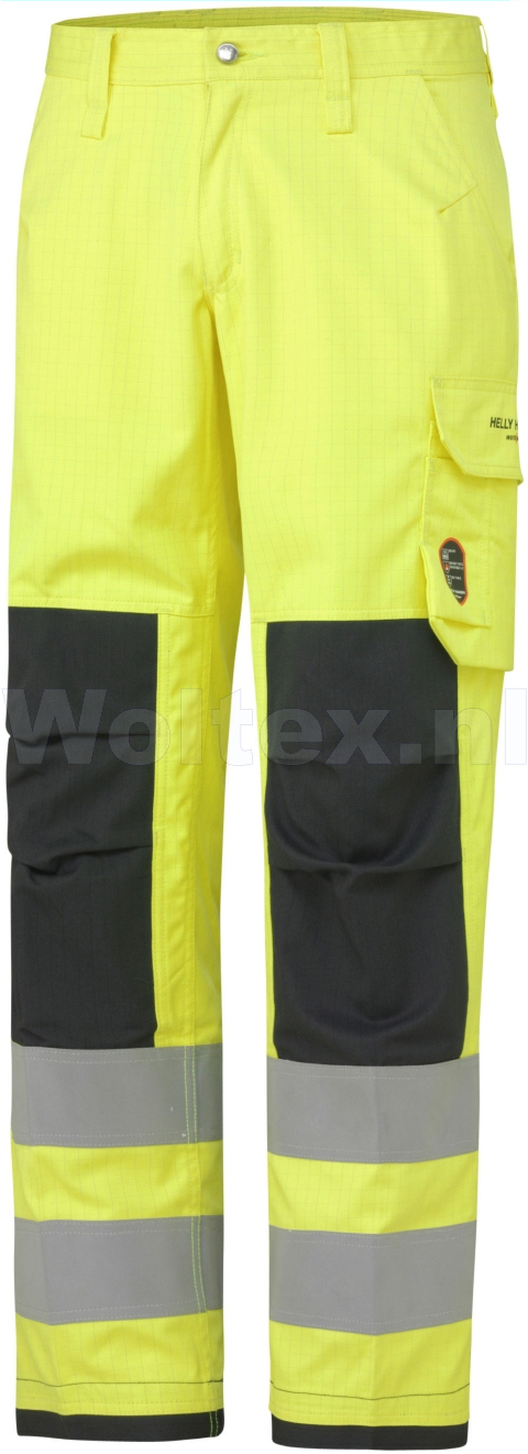 Helly Hansen Broeken Aberdeen 76475 Vlamvertragend HiVis fluo geel-antracietgrijs(369)